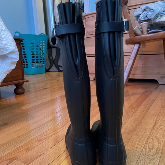 Matte Black Hunter Rain boots - Picture 3 of 4